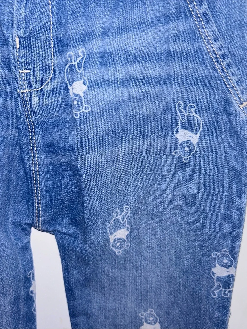 OshKosh B'gosh Denim Joggers with Bear Print - Blue